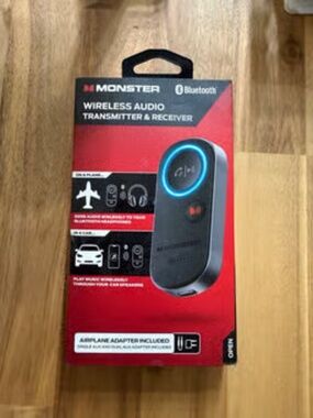 Monster Rechargeable Bluetooth Transmitter and Receiver